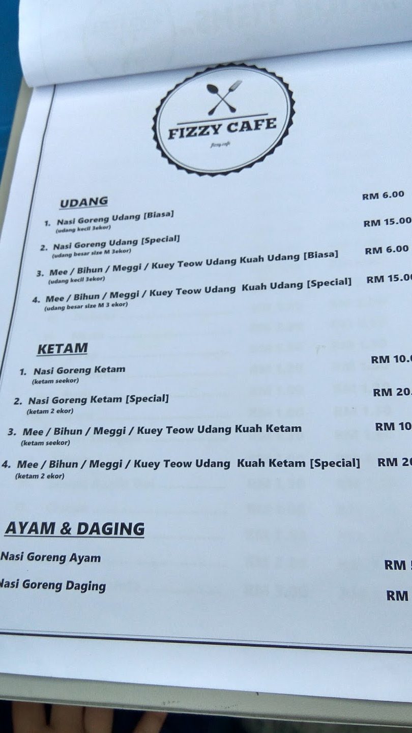 fizzy cafe mee udang ketam